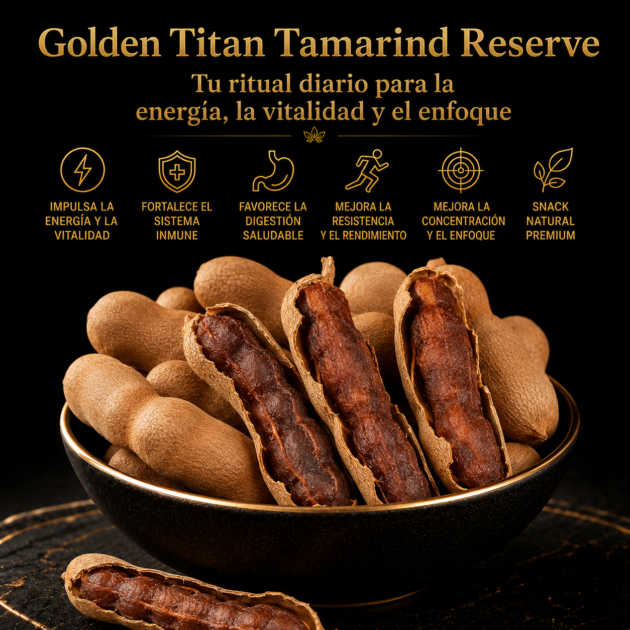 🔥👍Ultimate Testosterone Revival 🚗💯Antioxidant-Rich Golden Titan Tamarind Reserve Slices for Better Bedroom Performance | Support Energy, Stamina & Bedroom Confidence Naturally