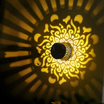 Decorative Solar Mandala Lights | Warm Amber Glow, Waterproof, Auto On/Off for Garden & Patio