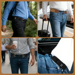 👕Buckle-Free Elastic Waist Belt – Adjustable Stretch Comfort Clip-On Belt for Jeans, Pants & Shorts (2-Pack)