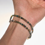 Handmade Earth Tone Rosary Bracelet with Cross & St. Benedict Charm