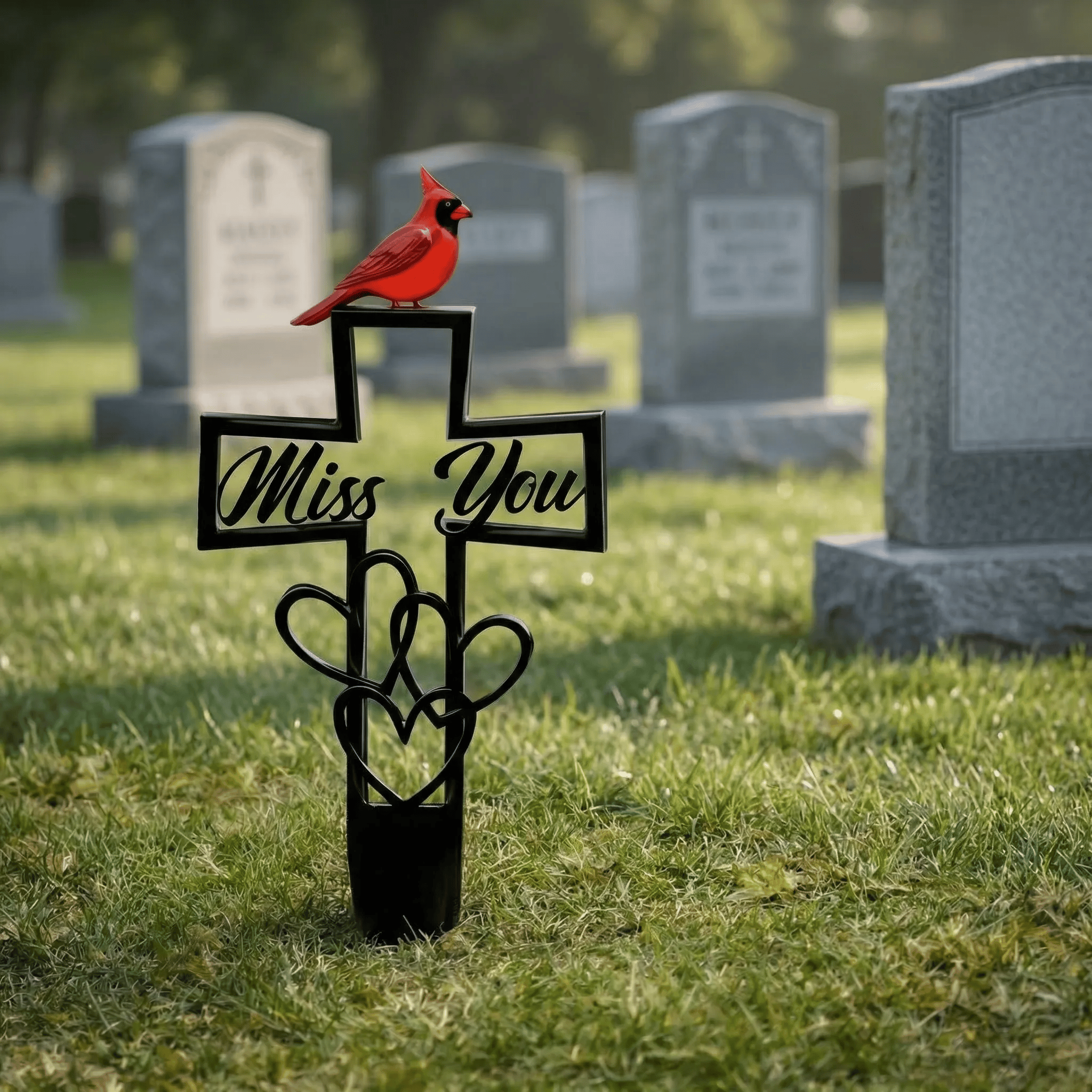 ⏰49% OFF -💖Metal Cemetery Memorial Plaque for Remembrance✝️