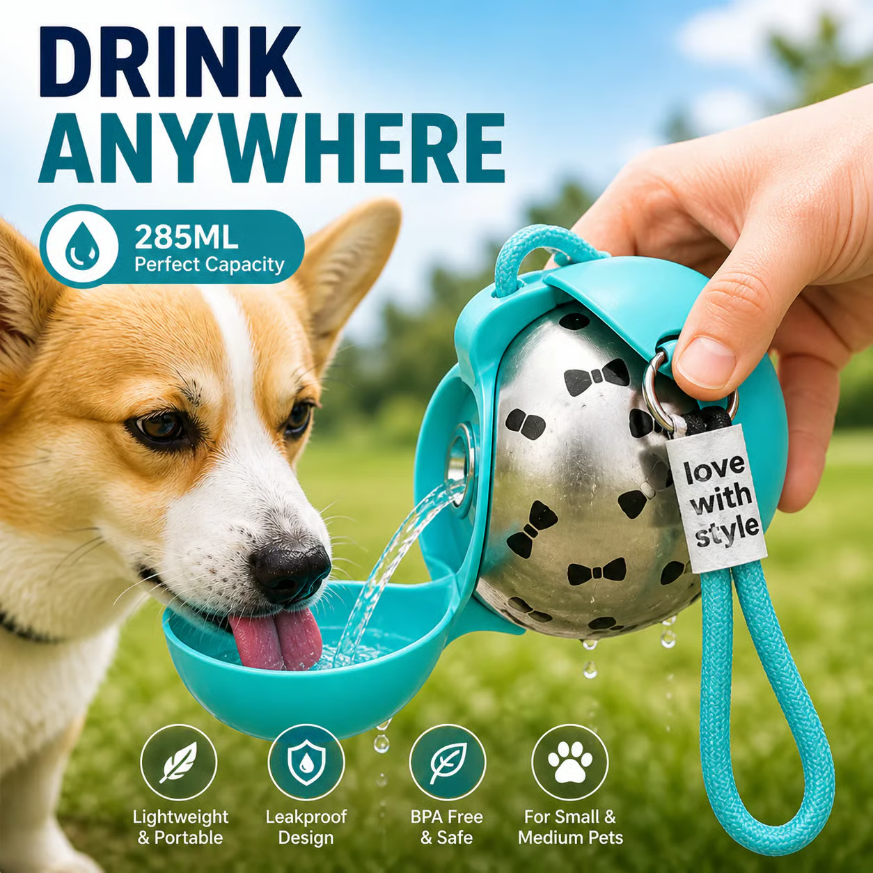🐶The Foldable Dog Water Bottle That Makes Pet Hydration Easy Anywhere💦