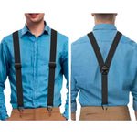Gentleman's X-Back Suspenders with Hook Clips