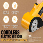 ⚡ Cordless Electric Scissors Heavy-Duty Cutting Made Fast & Effortless ✂️