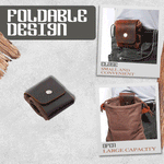 Leather & Waxed Canvas Pouch