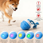 Interactive Dog Toys with Motion Activated, Squeaky Dog Toy Active Rolling Ball