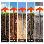 🔥🔥Hot Deal Summer SALE OFF UP TO 50%🔥🔥 4" Screw in Tent Stakes - Ground Anchors Screw