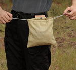 Leather & Waxed Canvas Pouch