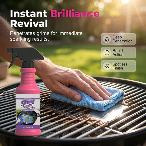 🌞Summer Hot Sale-60% Off!!🌿Fast-Acting Heavy-Duty Grill Degreaser Spray