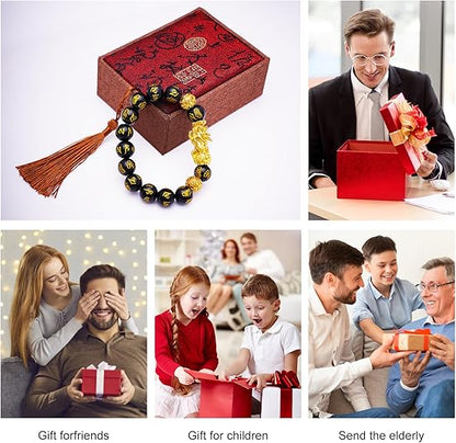 🔥🎉DIYSTAR Pi Xiu Obsidian Bracelet – Unlock Wealth & Attract Good Fortune