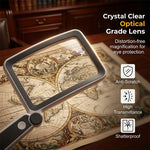 Folding Handheld Magnifying Glass with Light for Reading
