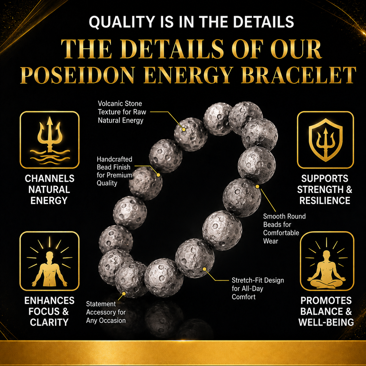 🔥💪Men’s Strength & Vitality Bracelet💯💌Upgrade Your Energy, Style, and Confidence