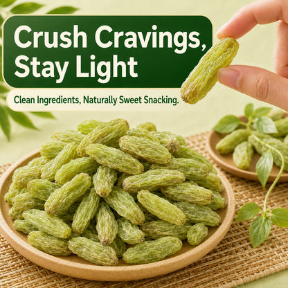 💪Say goodbye to high-calorie snacking—eat clean, stay lean! 🍨 Emerald Lean Vine Bites