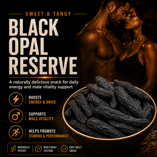 🔥👍Ultimate Testosterone Revival 🚗💯Antioxidant-Rich Black Opal Reserve Slices for Better Bedroom Performance | Support Energy, Stamina & Bedroom Confidence Naturally