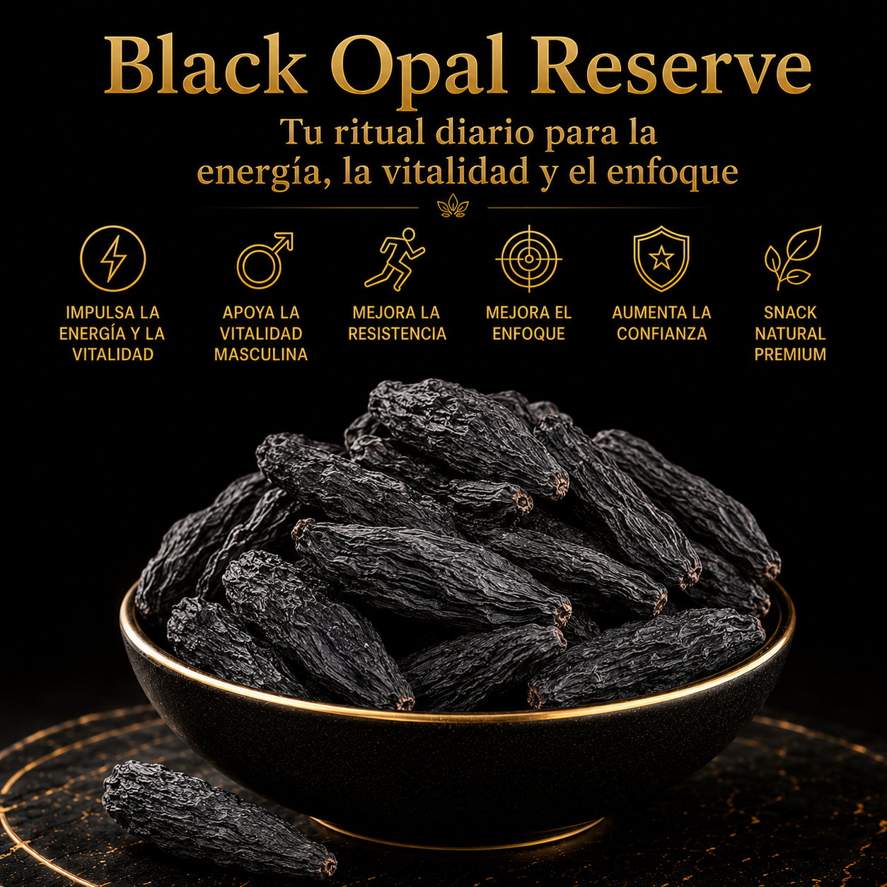 🔥👍Ultimate Testosterone Revival 🚗💯Antioxidant-Rich Black Opal Reserve Slices for Better Bedroom Performance | Support Energy, Stamina & Bedroom Confidence Naturally