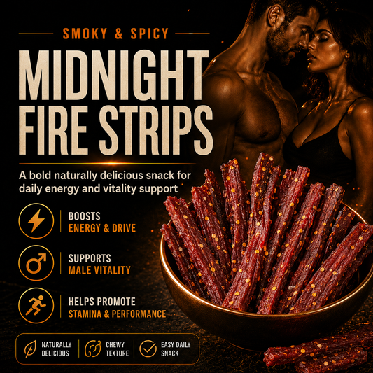 🥇🔥Ultimate Testosterone Revival ✅💯Antioxidant-Rich Midnight Fire Strips  for Better Bedroom Performance | Support Energy, Stamina & Bedroom Confidence Naturally