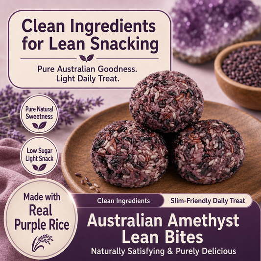 💪Say goodbye to high-calorie snacking—eat clean, stay lean! 💚 Australian Amethyst Lean Bites