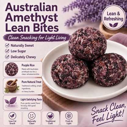 💪Say goodbye to high-calorie snacking—eat clean, stay lean! 💚 Australian Amethyst Lean Bites