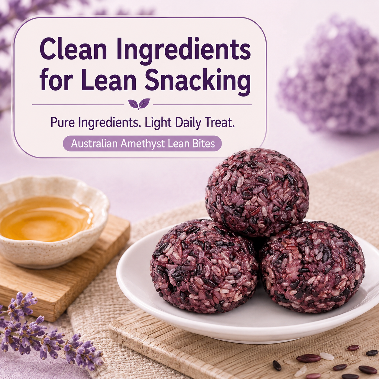 💪Say goodbye to high-calorie snacking—eat clean, stay lean! 💚 Australian Amethyst Lean Bites
