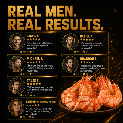 🥇🔥Ultimate Testosterone Revival ✅💯Antioxidant-Rich Norwegian Arctic Titan Virility Prawns  for Better Bedroom Performance | Support Energy, Stamina & Bedroom Confidence Naturally