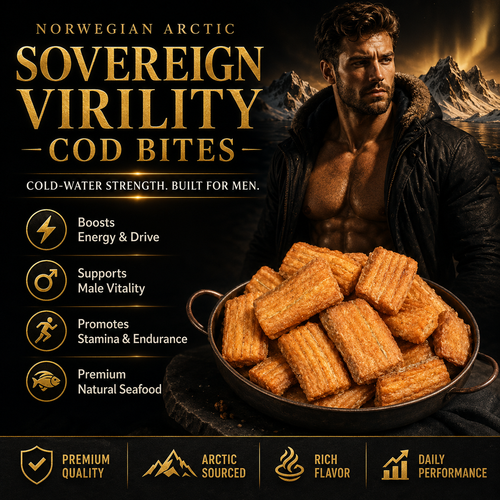 🔥👍Ultimate Testosterone Revival 🚗💯Antioxidant-Rich North Atlantic Iron Man Fish Strips Slices for Better Bedroom Performance | Support Energy, Stamina & Bedroom Confidence Naturally