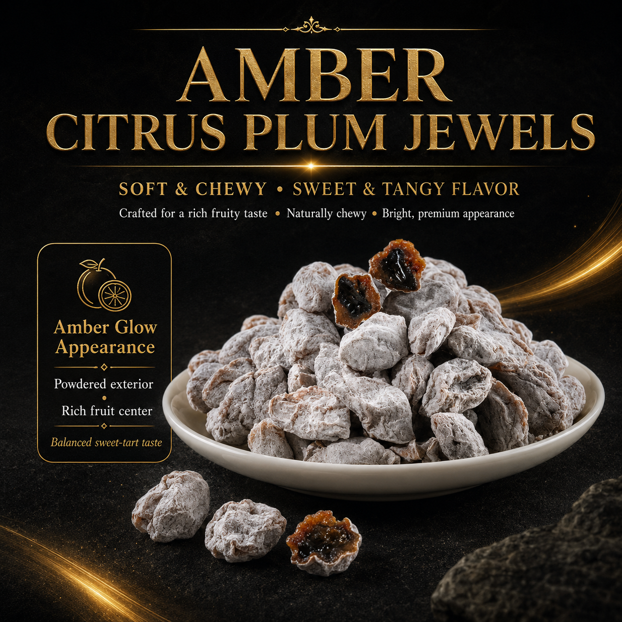 🥇🥦Ultimate Vitality Revival ✅💯Antioxidant-Rich Amber Citrus Plum Jewels Slices for Better Performance | Support Energy, Stamina & Confidence Naturally