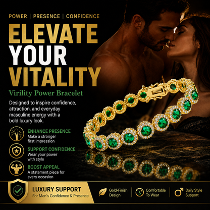 🔥Men’s Strength & Vitality Bracelet💪Upgrade Your Energy, Style, and Confidence