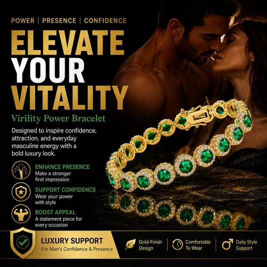 🔥Men’s Strength & Vitality Bracelet💪Upgrade Your Energy, Style, and Confidence
