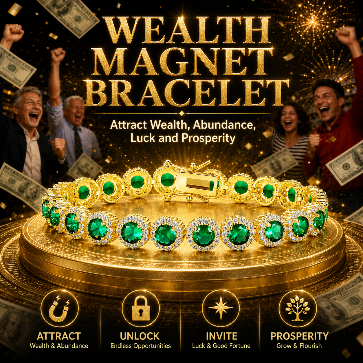 💰 Wealth Magnet Bracelet – Attract Wealth & Abundance💸