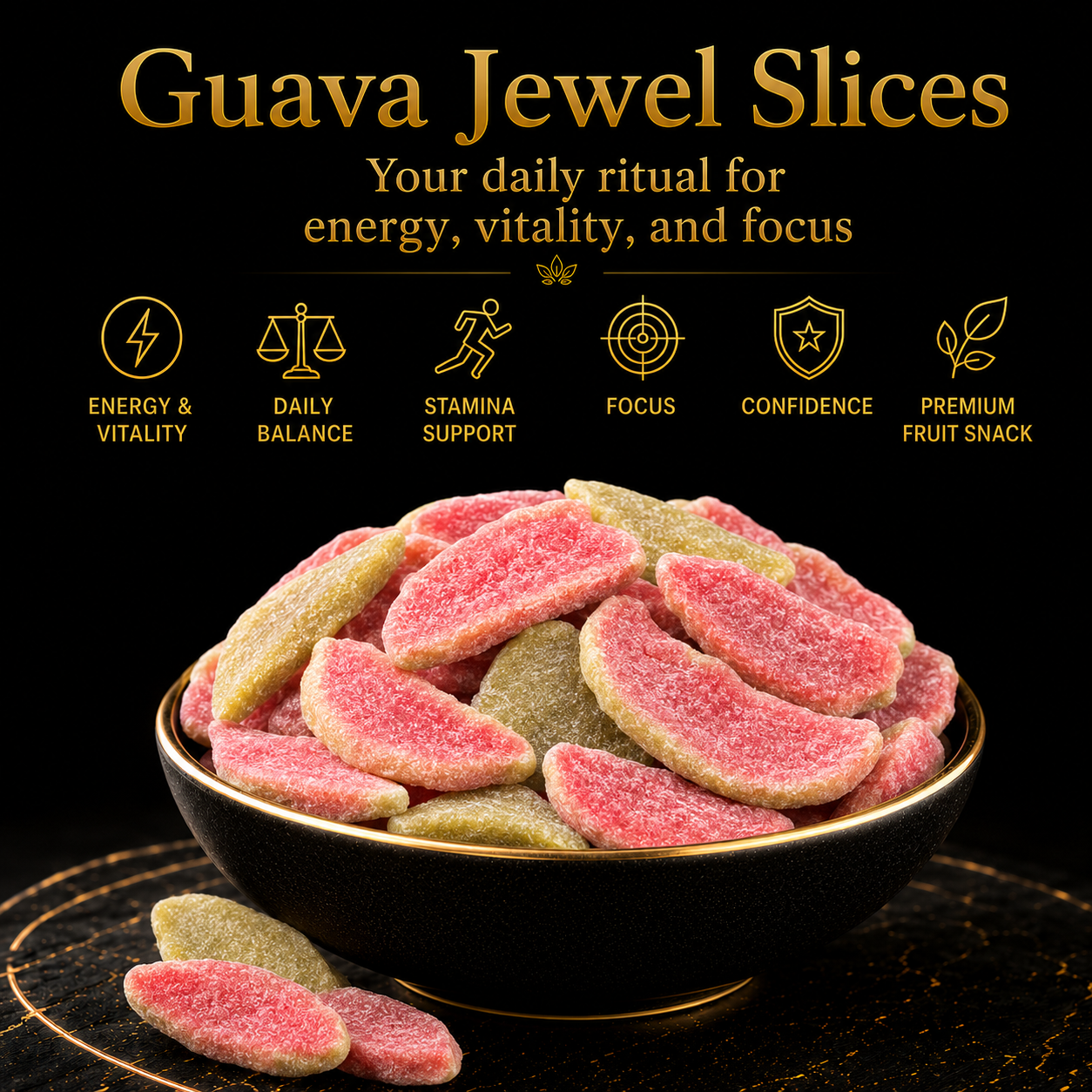 🥇🥦Ultimate Vitality Revival ✅💯Antioxidant-Rich Guava Jewel Slices for Better Performance | Support Energy, Stamina & Confidence Naturally