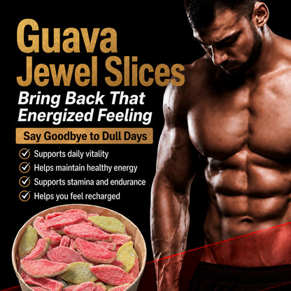 🥇🥦Ultimate Vitality Revival ✅💯Antioxidant-Rich Guava Jewel Slices for Better Performance | Support Energy, Stamina & Confidence Naturally