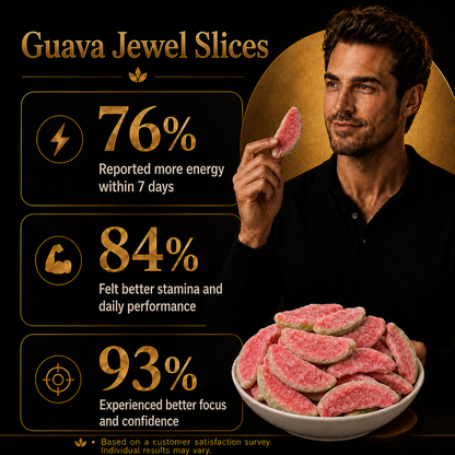 🥇🥦Ultimate Vitality Revival ✅💯Antioxidant-Rich Guava Jewel Slices for Better Performance | Support Energy, Stamina & Confidence Naturally