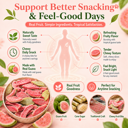 💪Say goodbye to high-calorie snacking—eat clean, stay lean! 🍨 Guava Jewel Slices