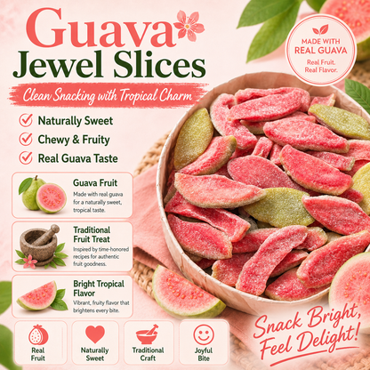 💪Say goodbye to high-calorie snacking—eat clean, stay lean! 🍨 Guava Jewel Slices