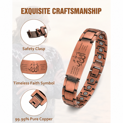 Double Strength Copper Magnetic Therapy Bracelet
