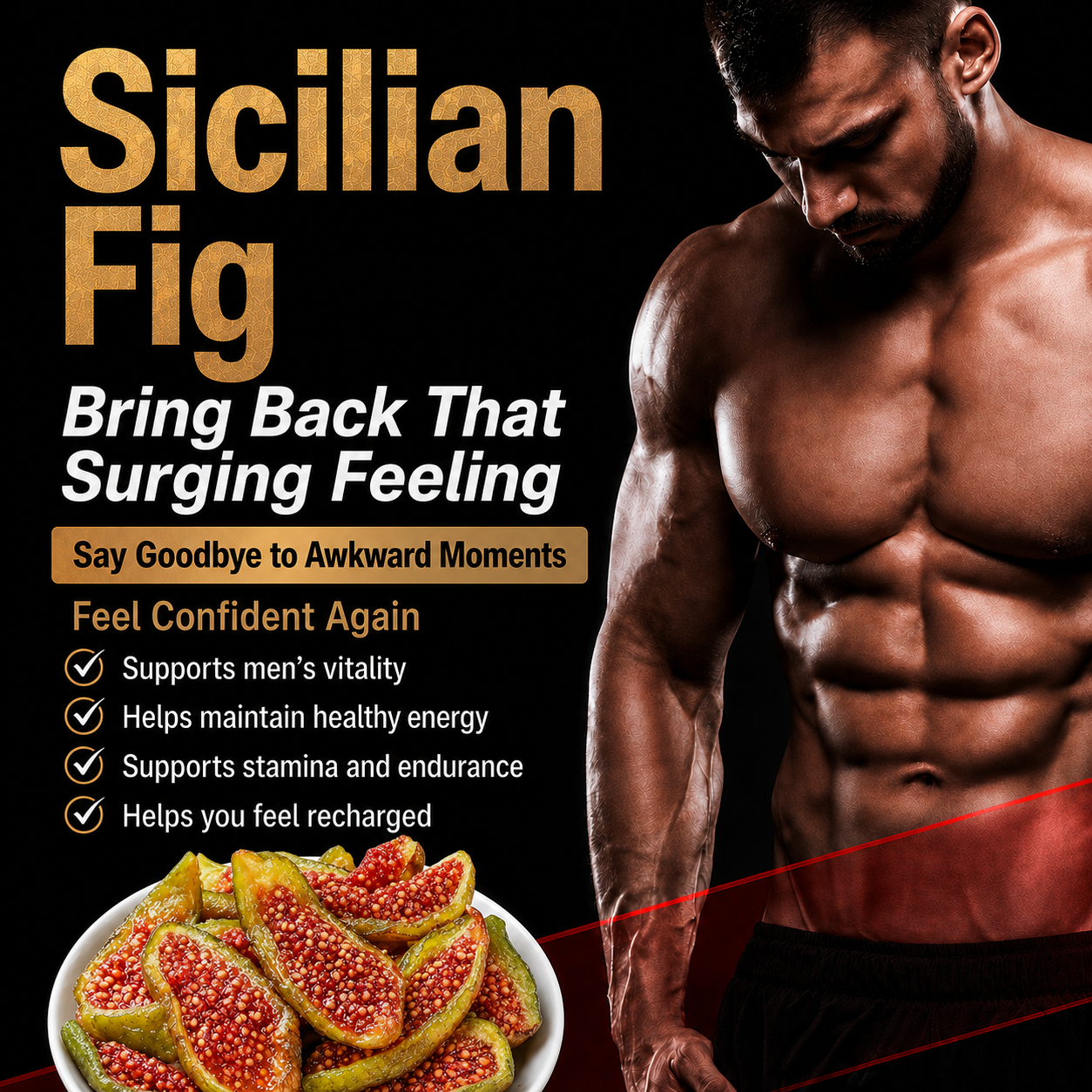 🔥👍Ultimate Testosterone Revival 🚗💯Antioxidant-Rich Sicilian Fig Slices for Better Bedroom Performance | Support Energy, Stamina & Bedroom Confidence Naturally