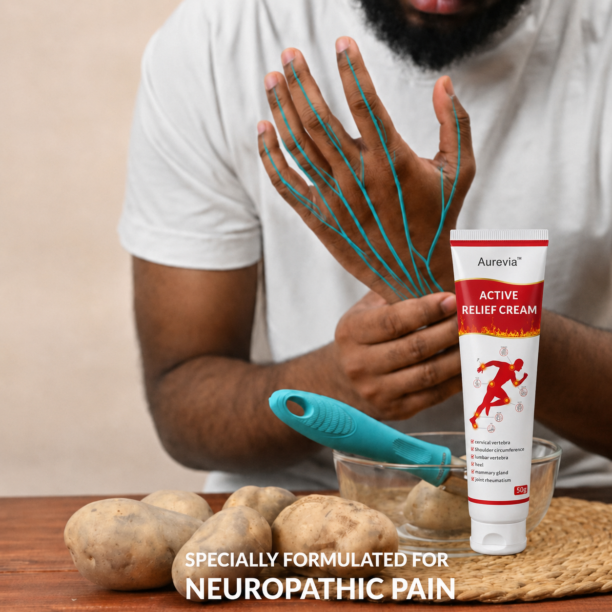 Aurevia™ Active Relief Cream Rapid Nerve Pain Relief Cream