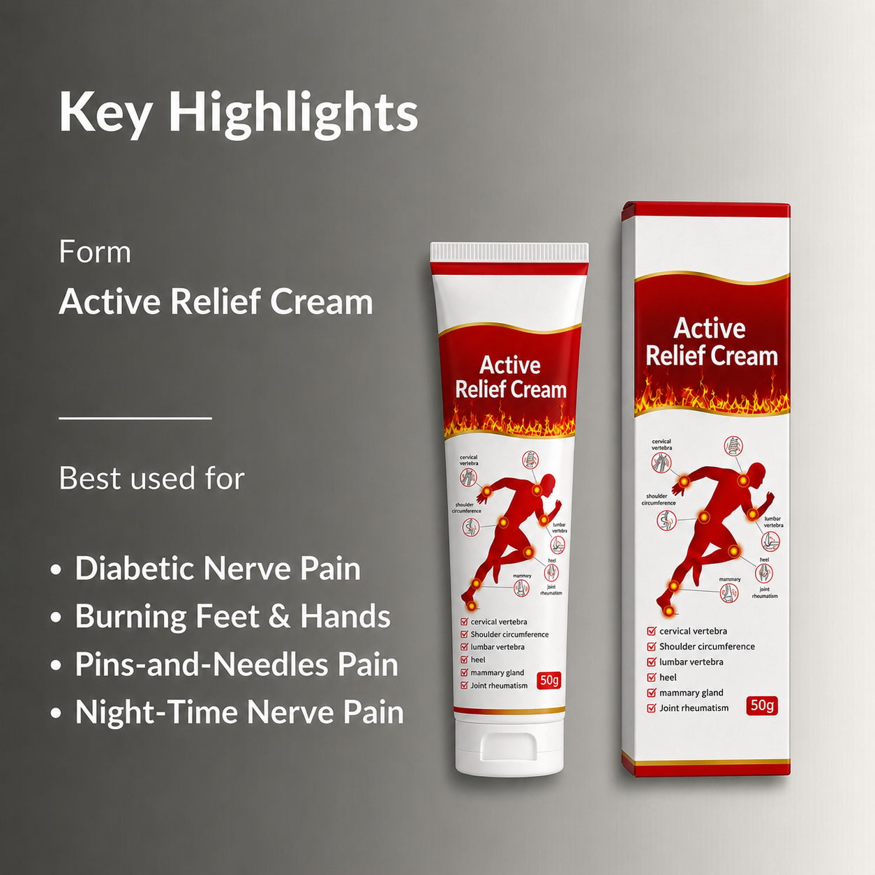 💪Aurevia™ Active Relief 🍀Cream Rapid Nerve Pain Relief Cream
