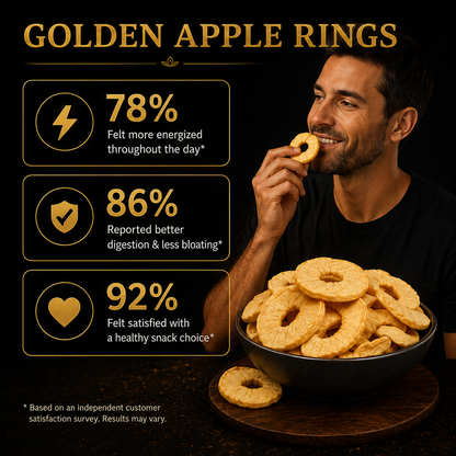 🥇🥦Ultimate Testosterone Revival ✅💯Antioxidant-Rich Golden Apple Rings Slices for Better Bedroom Performance | Support Energy, Stamina & Bedroom Confidence Naturally