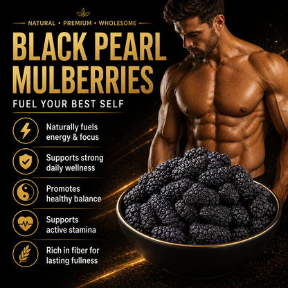 🏆 Ultimate Testosterone Revival 🔥 ✅ 💯 Black Pearl Mulberries Slices for Better Bedroom Performance