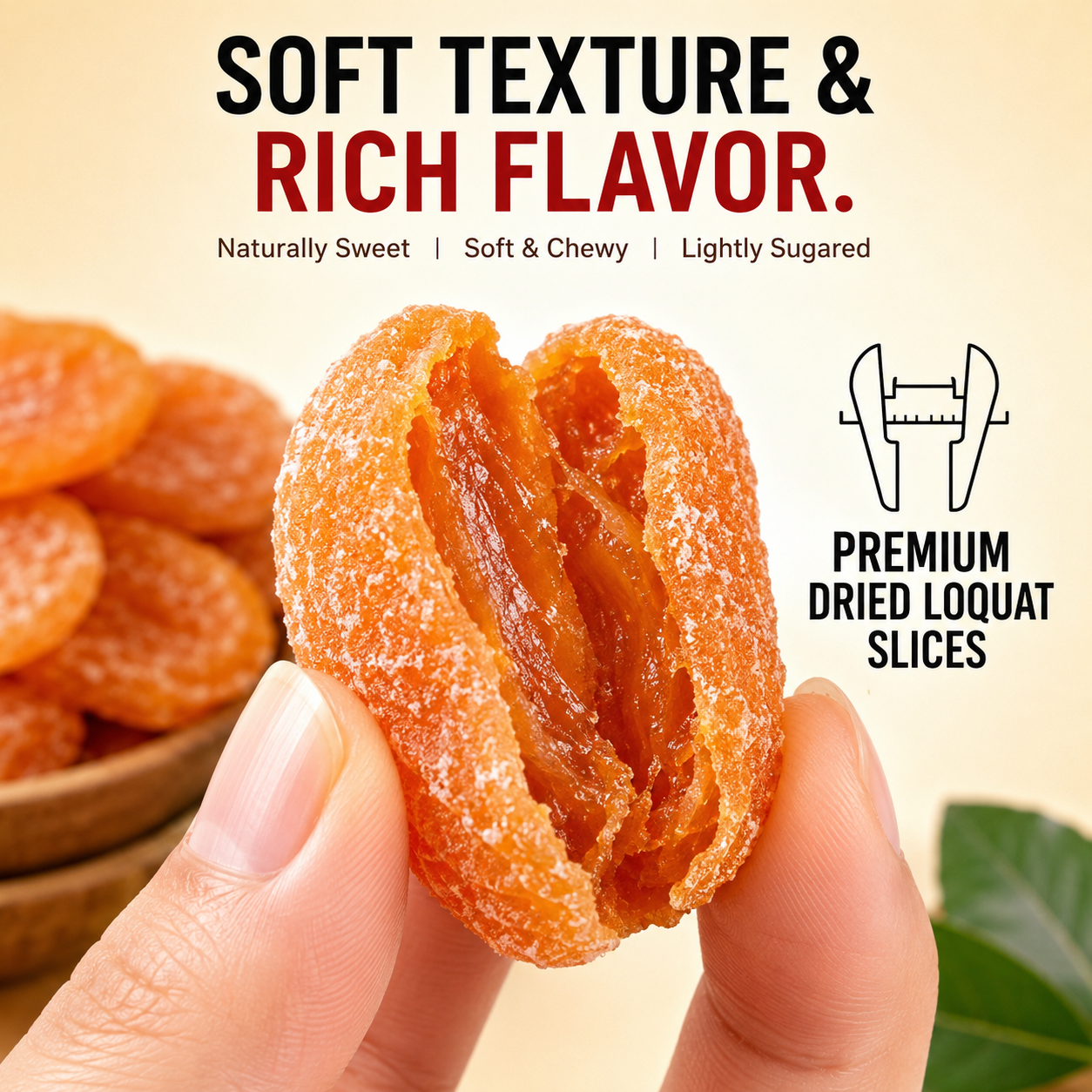 💪 Smart Daily Snack Choice ✅🌿 Antioxidant-Rich Dried Loquat Slices for Energy Support, Fresh Flavor & Natural Confidence
