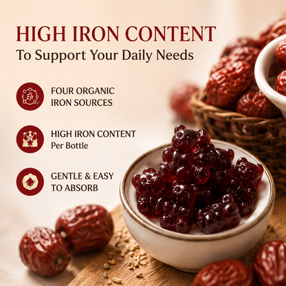 ✨ FUTURE QUEEN Prenatal Iron Gummies for Women – Gentle Daily Iron Support for Mom, Baby Development & Healthy-Looking Hair 🌸🧸