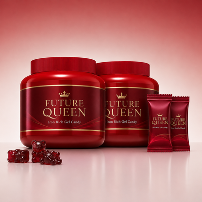 ✨ FUTURE QUEEN Prenatal Iron Gummies for Women – Gentle Daily Iron Support for Mom, Baby Development & Healthy-Looking Hair 🌸🧸