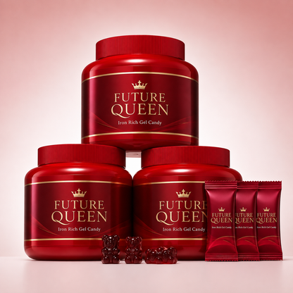 ✨ FUTURE QUEEN Prenatal Iron Gummies for Women – Gentle Daily Iron Support for Mom, Baby Development & Healthy-Looking Hair 🌸🧸