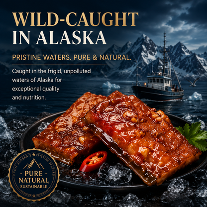 🔥 Alaskan Wild Fish Tail Fillet — Bold Flavor, Chewy Bite & Deep-Sea Nutrition 🌊