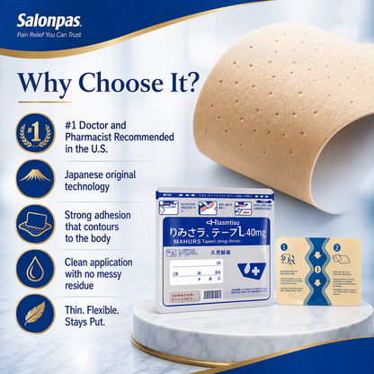 🔥🇯🇵 Japanese Salonpas® Pain Relief Patch🩹— America’s Trusted Doctor &💪✨Pharmacist Recommended Pain Relief