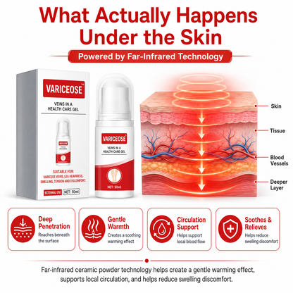 💪Advanced Strength Far-Infrared Therapy Gel 🔥 — Deep-Acting Care for Varicose Veins 🦵✨