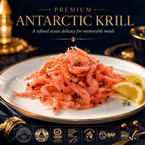 🦐 Southern Ocean Ruby Krill Reserve — Wild-Caught Antarctic Krill  Pure Antarctic Waters · Naturally Rich Flavor · Premium Seafood Selection