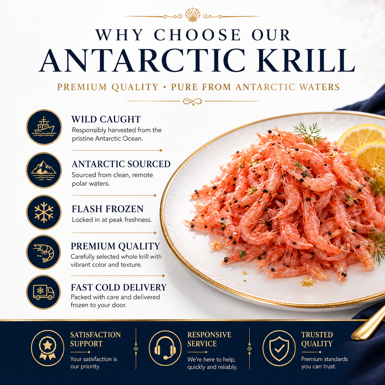 🦐 Southern Ocean Ruby Krill Reserve — Wild-Caught Antarctic Krill  Pure Antarctic Waters · Naturally Rich Flavor · Premium Seafood Selection