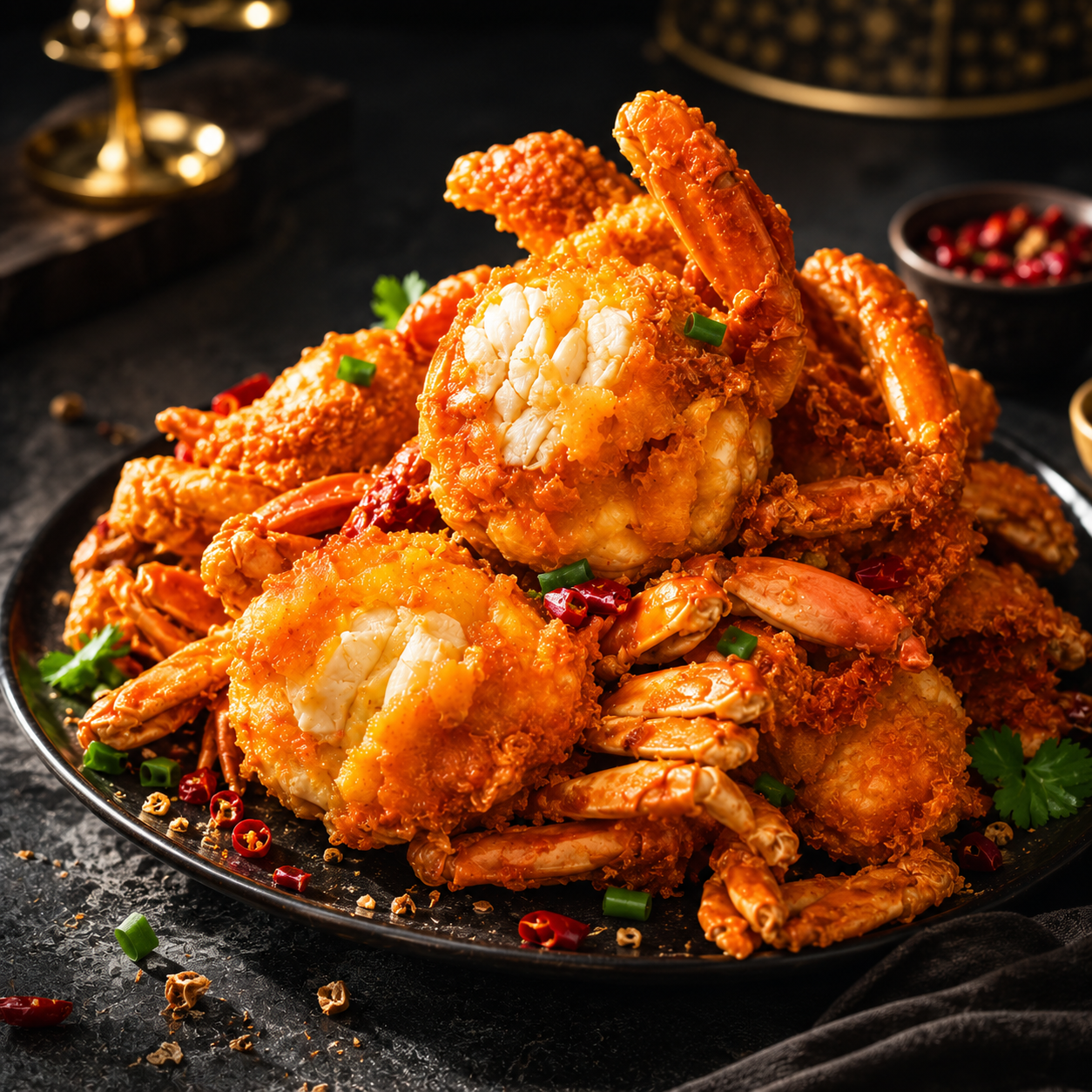 🦀 Wild Alaskan Golden Crunch Crab — Crispy Whole Deep-Sea Crab Snack  Wild-Caught · Low-Temperature Baked · Preservative-Free